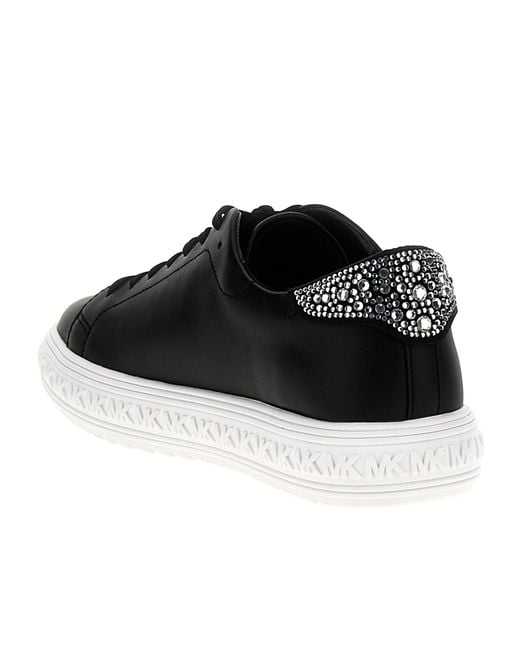 Michael Kors Black Embellished Low-Top Sneakers