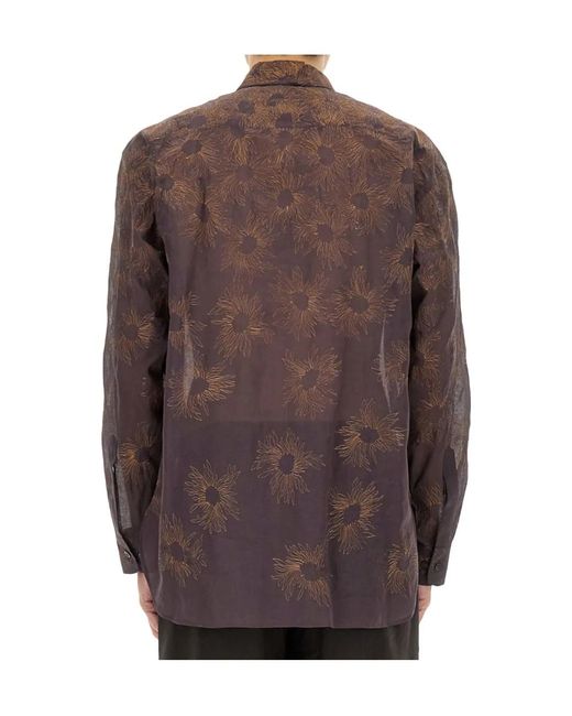 Dries Van Noten Brown Croom Buttoned Shirt for men