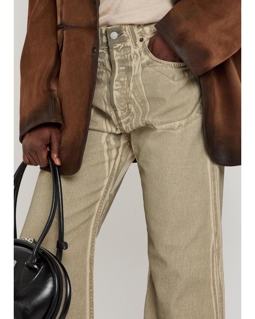 Acne Natural Comfortable Versatile Loose-Fit Jeans