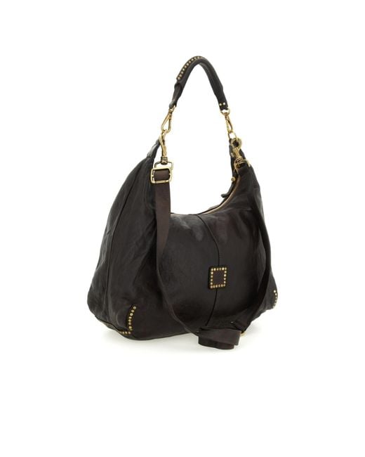 Campomaggi Black Zippered Shoulder Bag