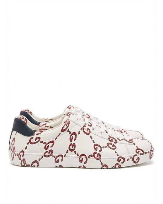 Gucci White Gg Supreme Sneakers for men