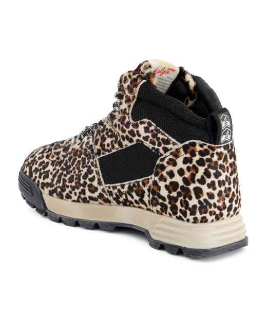 Autry Black Malga Leopard-Print Sneakers