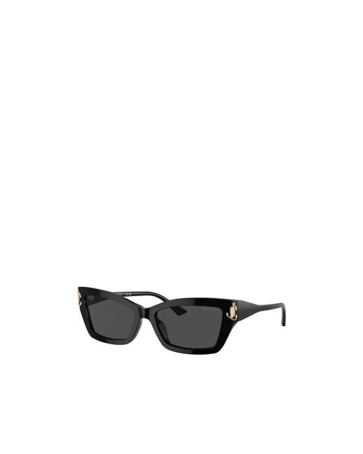Jimmy Choo Black Eyewear Rectangle Frame Sunglasses