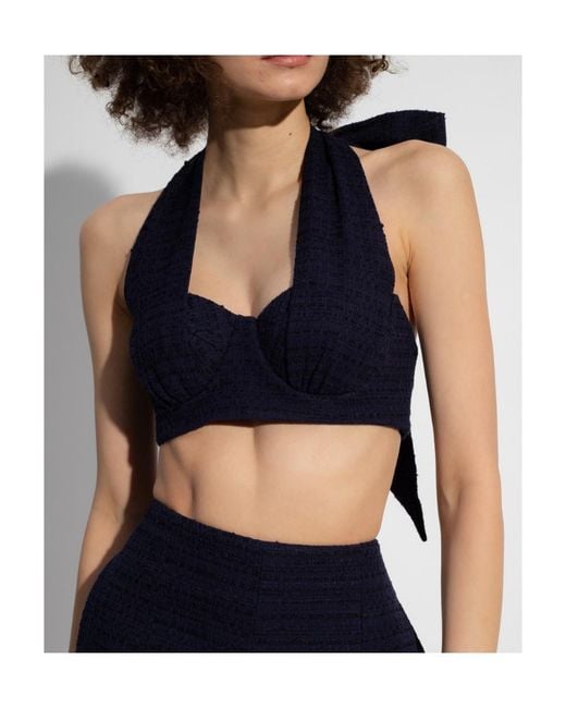 Zimmermann Blue High Tide Halterneck Bodice