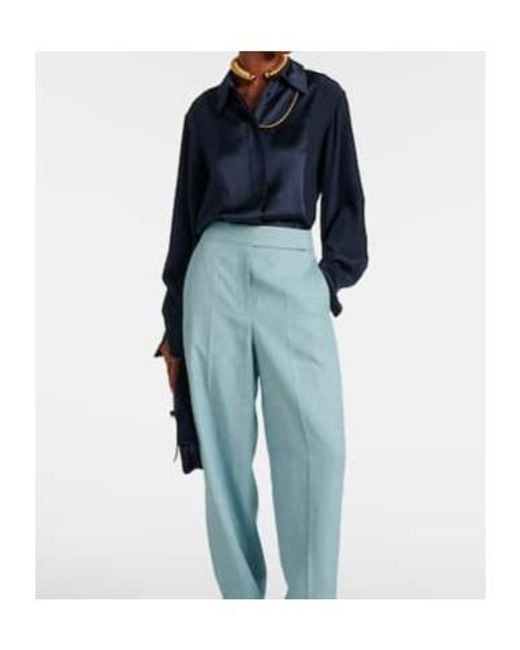 Joseph Blue Childs Silk Satin Shirt