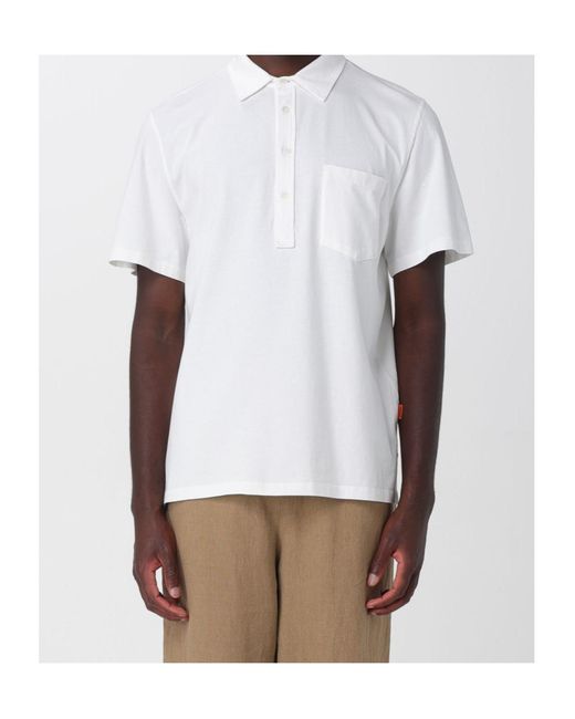 Barena White Pocket Polo Shirt for men