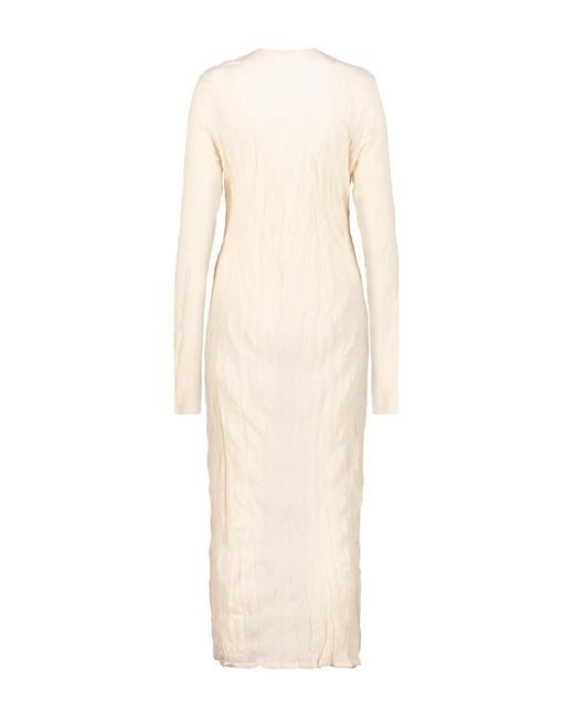 Totême Natural Totême Textured Long-Sleeved Knitted Dress