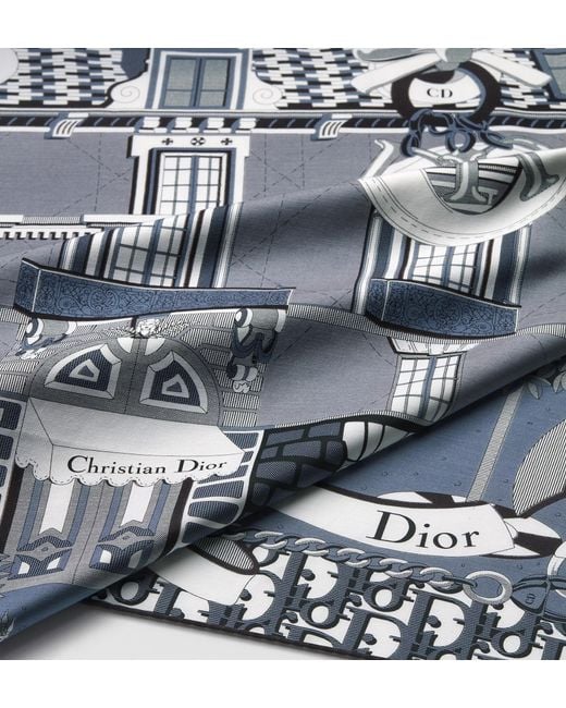 Dior Blue Avenue Shawl