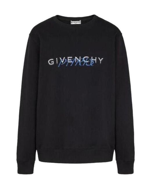 Givenchy Black Logo Printed Hoodie for men