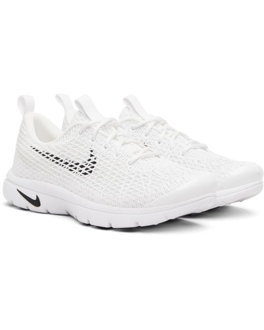 Comme des Garçons White X Nike Air Logo-Detail Sneakers for men
