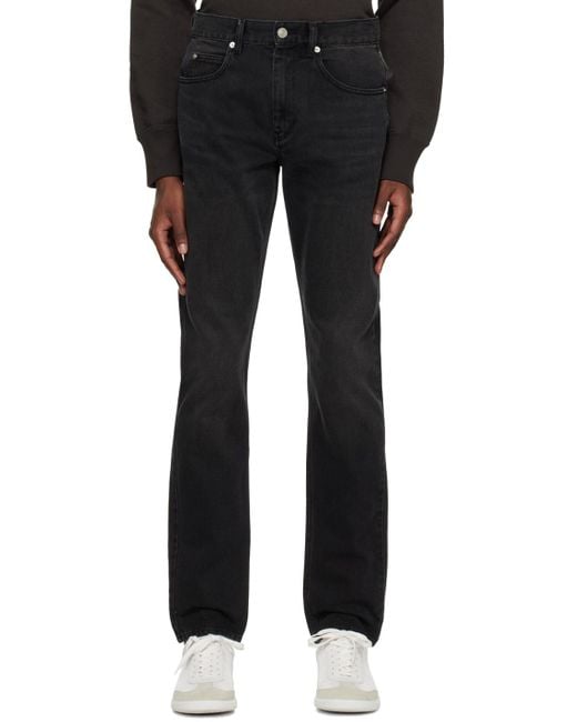 Isabel Marant Black Slim Fit Straight Leg Jeans for men