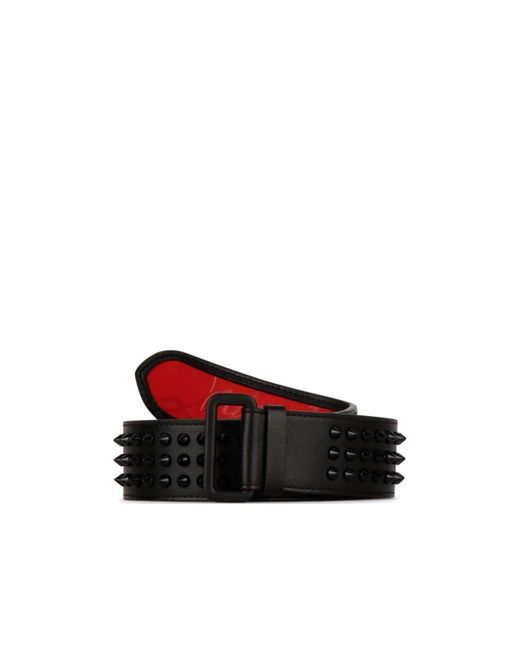 Christian Louboutin Red Logo Belt for men