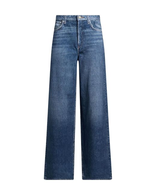Rag & Bone Blue Loose Denim Trousers