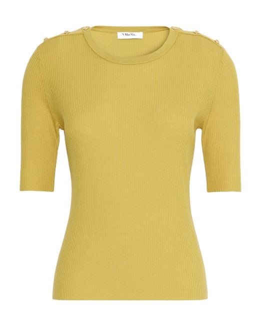 Max Mara Yellow Riviera T-Shirt