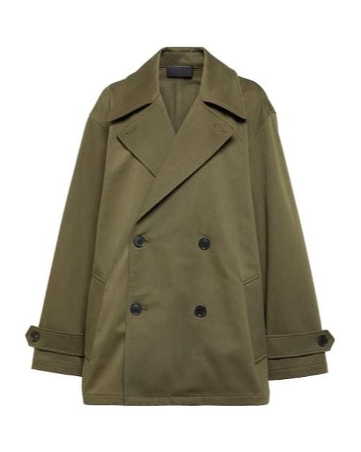 Nili Lotan Green Lapel Trench Coat