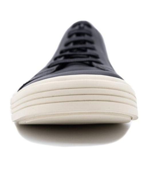 Rick Owens Blue Lace-Up Low-Cut Sneakers for men