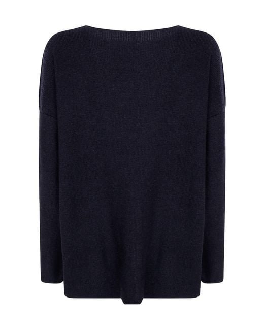 Daniela Gregis Blue Crew-Neck Sweater