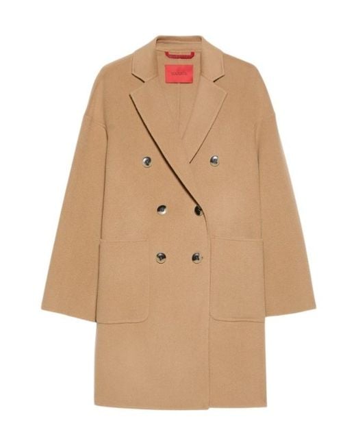 MAX&Co. Natural Double-Woven Wool Coat