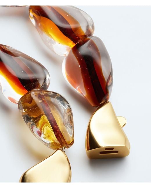 Bottega Veneta Metallic Prisma Necklace