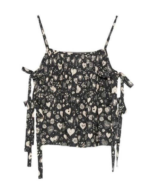 R13 Black Printed Vest
