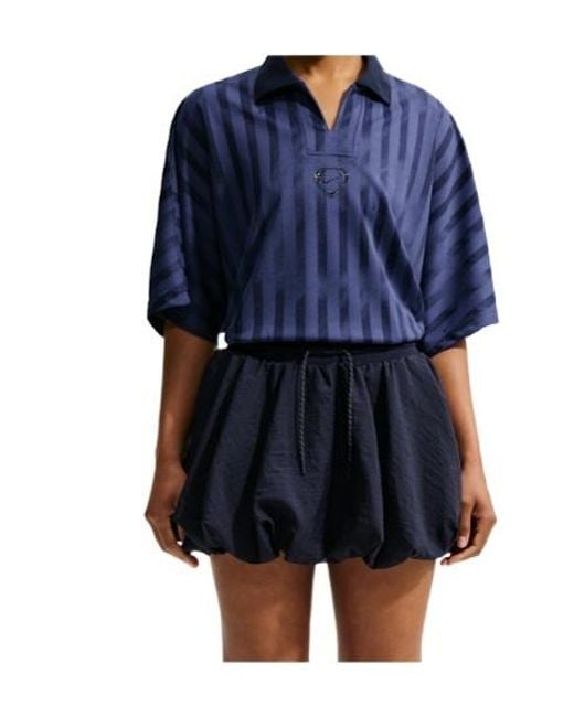 Nike Blue Runway Striped T-Shirt