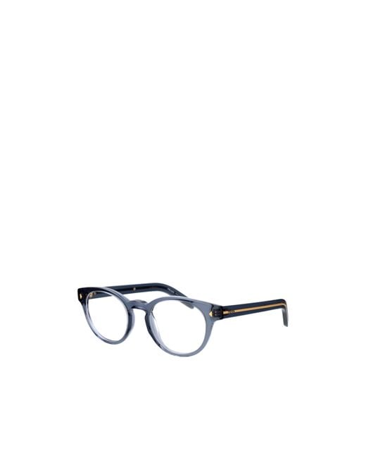 Prada Metallic Eyewear Round Frame Glasses for men