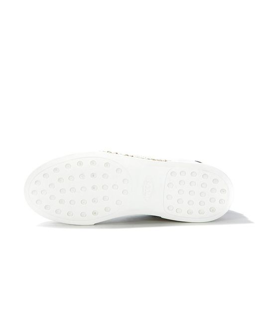Tod's White Logo Details Casual Sneakers