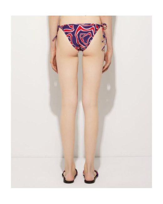 Emilio Pucci Purple Pucci Labirinto Print Bikini Bottom