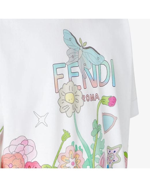Fendi White Fantastic Future T-Shirt for men