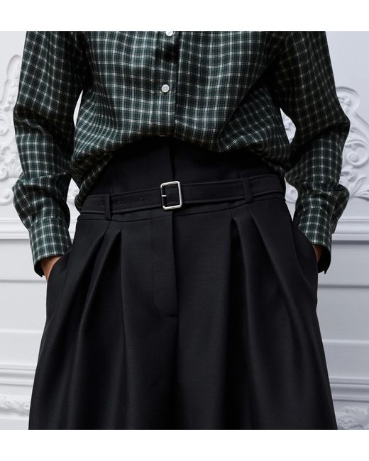 Dior Black Belted Cropped Pants