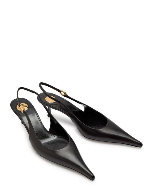 Saint Laurent Multicolor Casabiva 50 Leather Slingback Pumps
