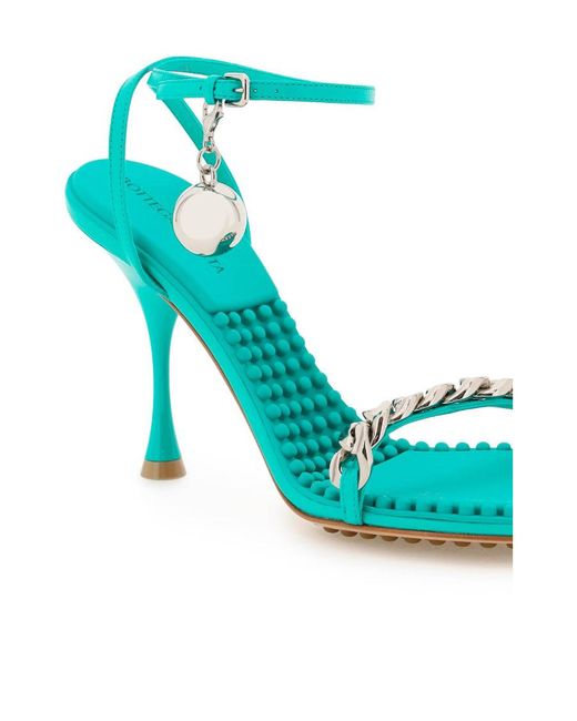 Bottega Veneta Blue Dot Leather 90Mm Sandals