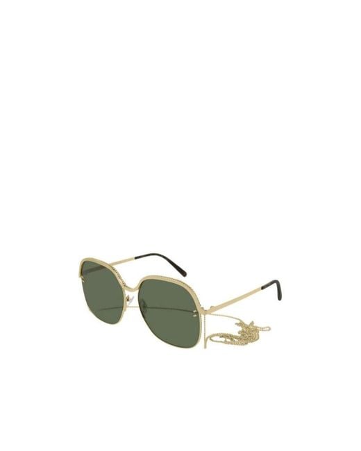 Stella McCartney Green Logo Sunglasses