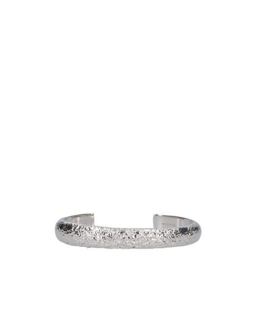 MM6 by Maison Margiela White Logo Engrave Bangle
