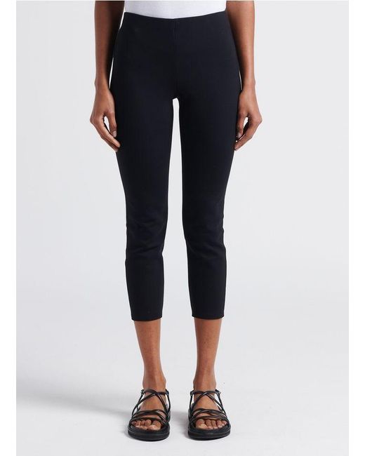 Theory Black High-Waisted Leggings