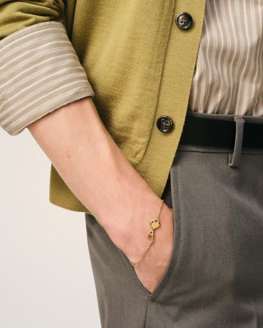 AMI Metallic Ami Embellished Bracelet for men