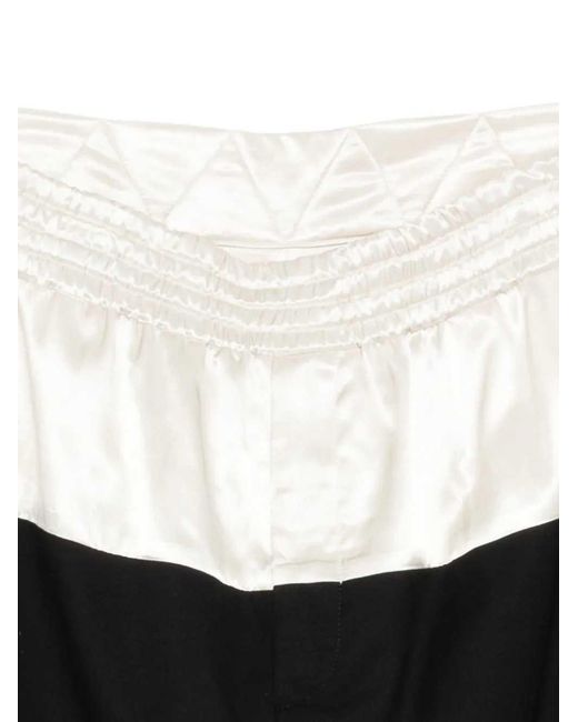 Dries Van Noten Black Panelled Straight-Leg Pants for men