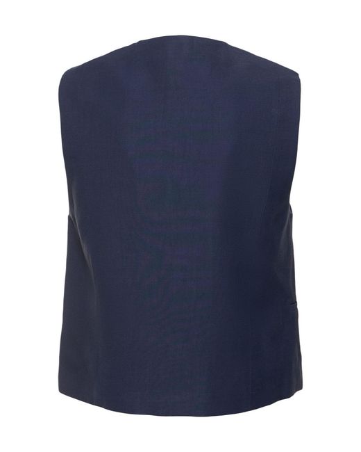 Frankie Shop Blue Chelsea Vest