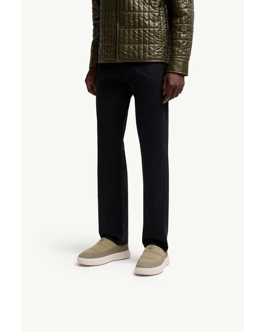 Moncler Gray Padded Slip-On Sneakers for men