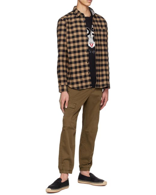 Boss Brown Plaid Shirt for men