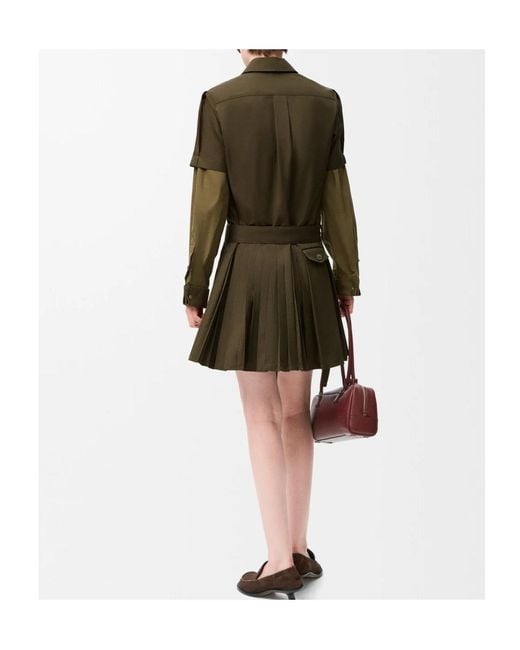 Loewe Green Pleated Dress