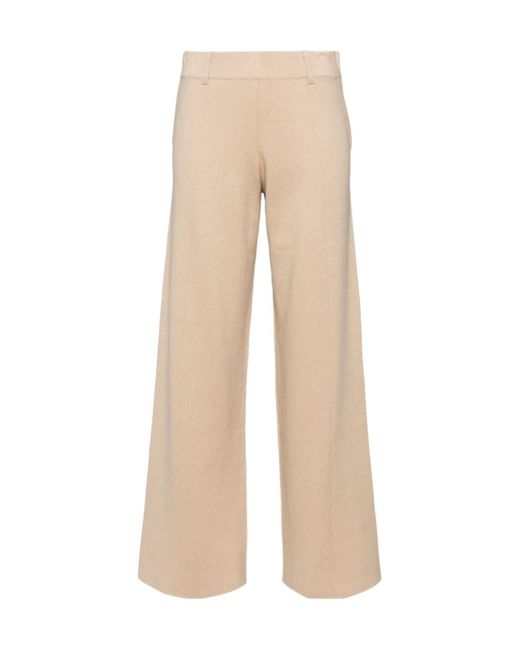 Staud Natural Belt-Loop Casual Pants