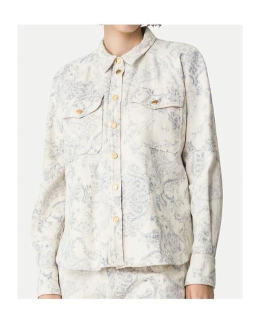 Forte_forte White Denim Overshirt Nontiscordardime