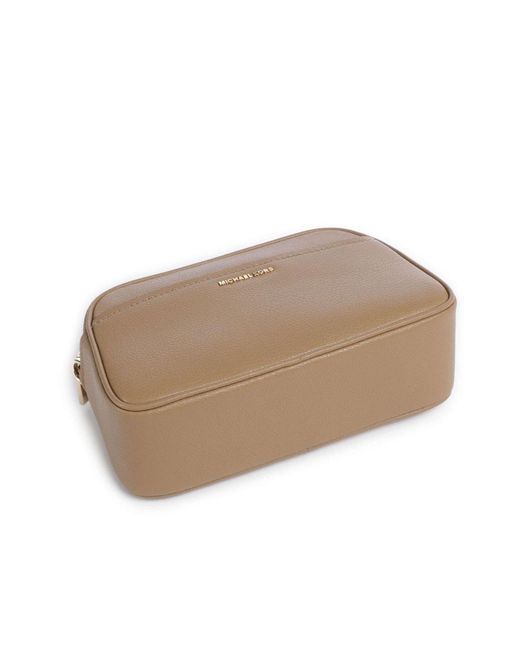 Michael Kors Natural Michael Jet Set Small Camera Crossbody Bag