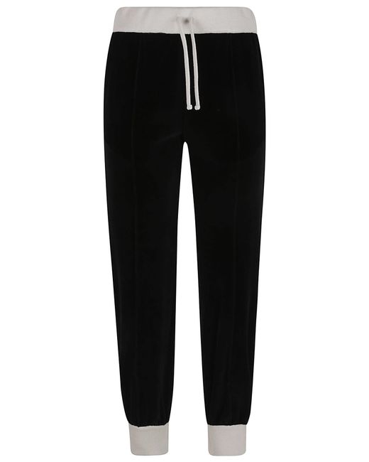 Valentino Black Drawstring Tapered Trousers
