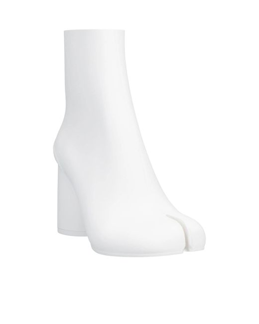 Maison Margiela White Plain Colour Ankle Boot