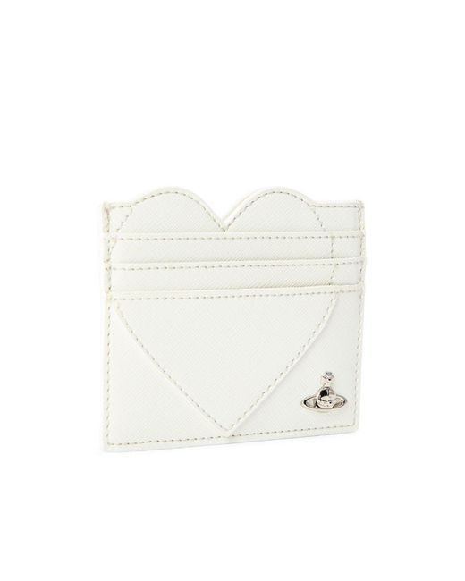 Vivienne Westwood White Minimalist Card Holder