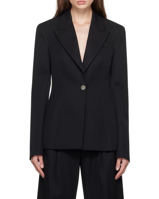 The Attico Black The Glen Blazer