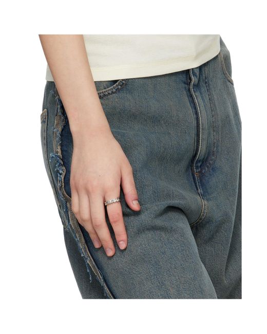 MM6 by Maison Margiela White Enjoy Ring