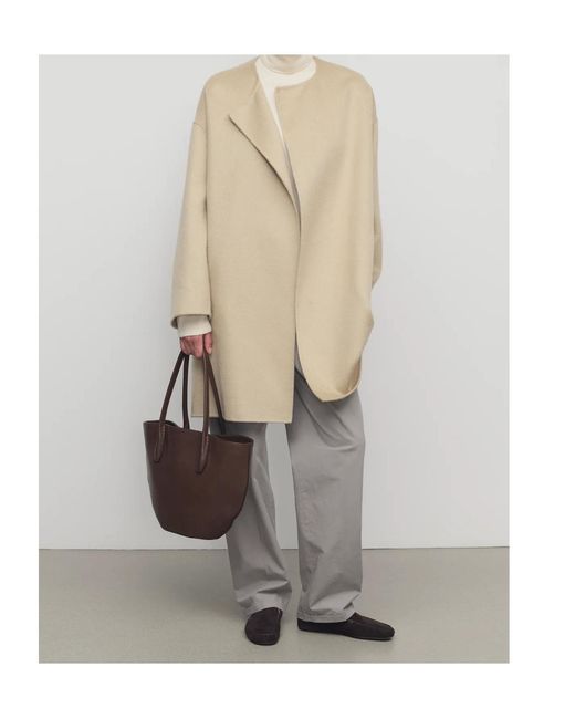 The Row Natural Verlain Cashmere Coat